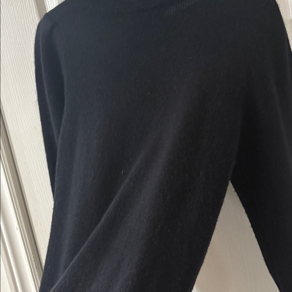 Lambswool and Angora Sweater Dress (Black) - Picture 9 of 9